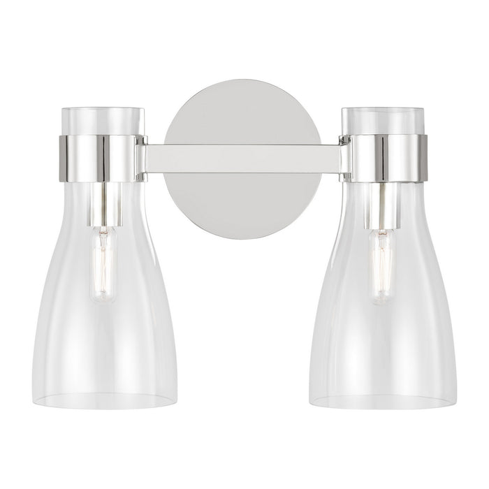 Myhouse Lighting Visual Comfort Studio - AEV1002PN - Two Light Bath Fixture - Moritz - Polished Nickel