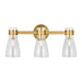 Myhouse Lighting Visual Comfort Studio - AEV1003BBS - Three Light Bath Fixture - Moritz - Burnished Brass