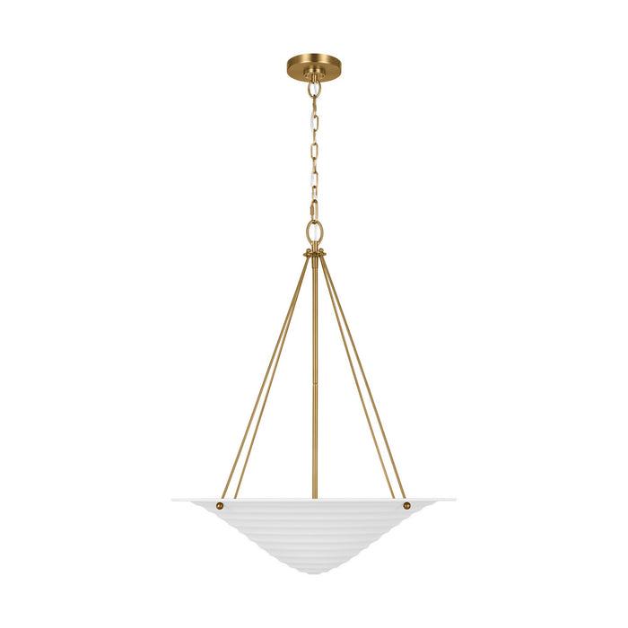 Myhouse Lighting Visual Comfort Studio - AP1224TXW - Four Light Pendant - Dosinia - Textured White