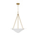 Myhouse Lighting Visual Comfort Studio - AP1224TXW - Four Light Pendant - Dosinia - Textured White