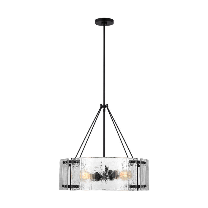 Myhouse Lighting Visual Comfort Studio - AP1234AI - Four Light Chandelier - Calvert - Aged Iron