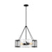 Myhouse Lighting Visual Comfort Studio - AP1234AI - Four Light Chandelier - Calvert - Aged Iron