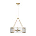 Myhouse Lighting Visual Comfort Studio - AP1234BBS - Four Light Chandelier - Calvert - Burnished Brass