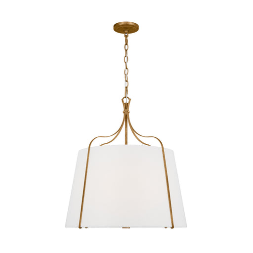 Myhouse Lighting Visual Comfort Studio - AP1264ADB - Four Light Pendant - Leander - Antique Gild