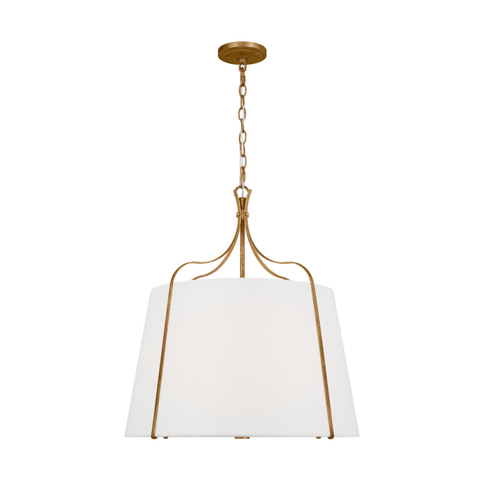 Myhouse Lighting Visual Comfort Studio - AP1264ADB - Four Light Pendant - Leander - Antique Gild