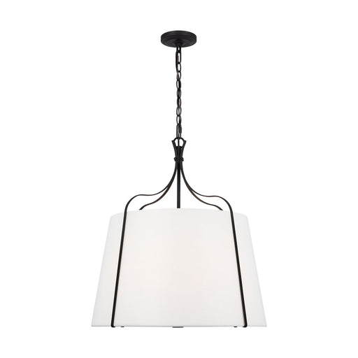 Myhouse Lighting Visual Comfort Studio - AP1264SMS - Four Light Pendant - Leander - Smith Steel