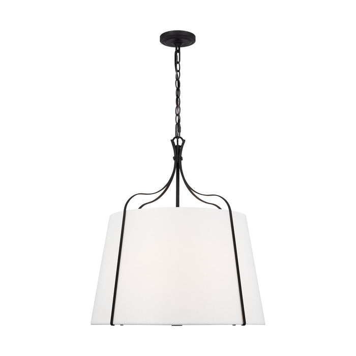 Myhouse Lighting Visual Comfort Studio - AP1264SMS - Four Light Pendant - Leander - Smith Steel