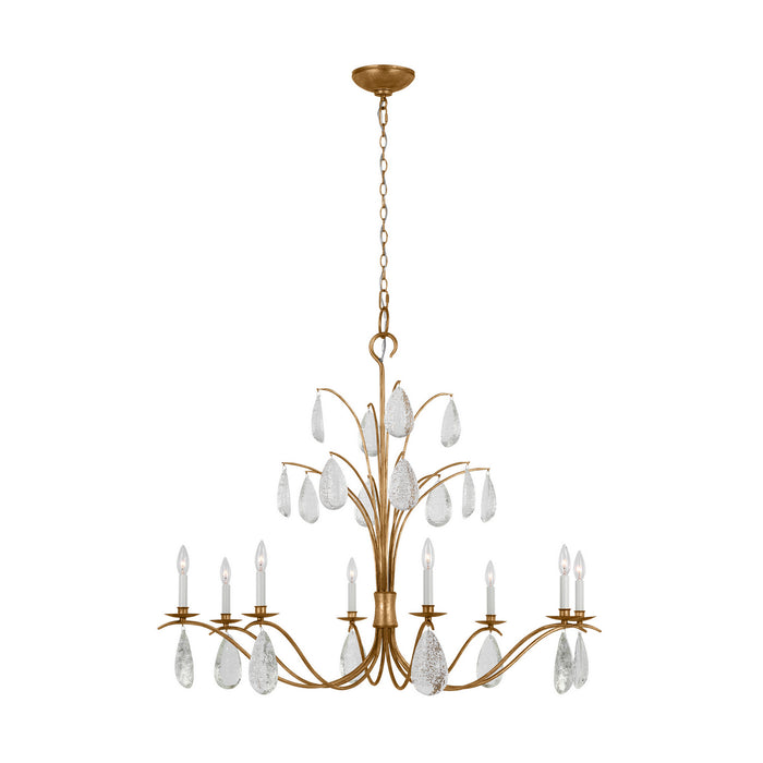 Myhouse Lighting Visual Comfort Studio - CC1598ADB - Eight Light Chandelier - Shannon - Antique Gild