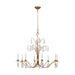 Myhouse Lighting Visual Comfort Studio - CC1598ADB - Eight Light Chandelier - Shannon - Antique Gild