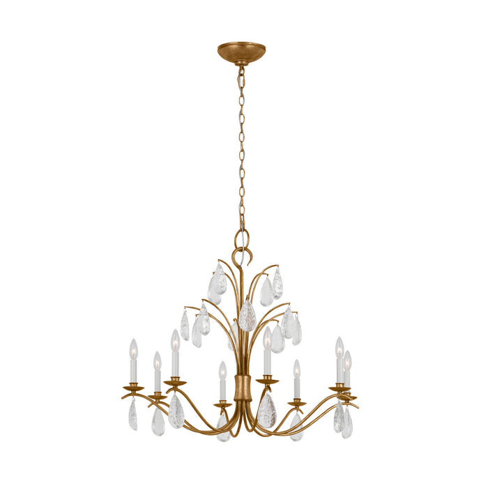 Myhouse Lighting Visual Comfort Studio - CC1608ADB - Eight Light Chandelier - Shannon - Antique Gild