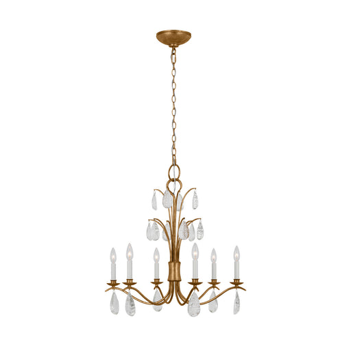 Myhouse Lighting Visual Comfort Studio - CC1616ADB - Six Light Chandelier - Shannon - Antique Gild