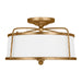 Myhouse Lighting Visual Comfort Studio - CF1102ADB - Two Light Semi-Flush Mount - Stonington - Antique Gild