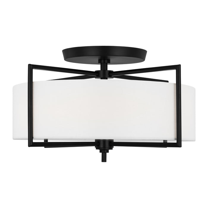 Myhouse Lighting Visual Comfort Studio - CF1113AI - Three Light Semi-Flush Mount - Perno - Aged Iron