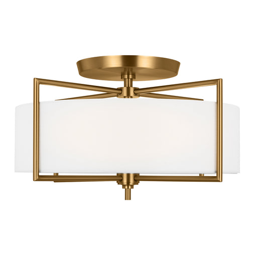 Myhouse Lighting Visual Comfort Studio - CF1113BBS - Three Light Semi-Flush Mount - Perno - Burnished Brass