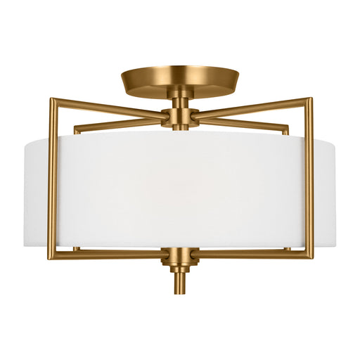 Myhouse Lighting Visual Comfort Studio - CF1122BBS - Two Light Semi-Flush Mount - Perno - Burnished Brass