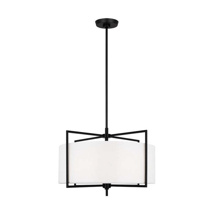 Myhouse Lighting Visual Comfort Studio - CP1394AI - Four Light Pendant - Perno - Aged Iron