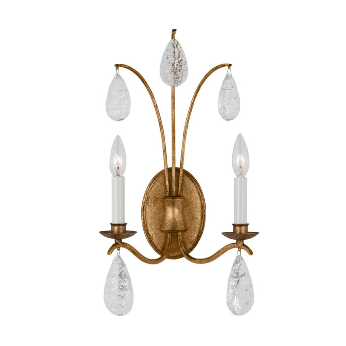 Myhouse Lighting Visual Comfort Studio - CW1292ADB - Two Light Wall Sconce - Shannon - Antique Gild