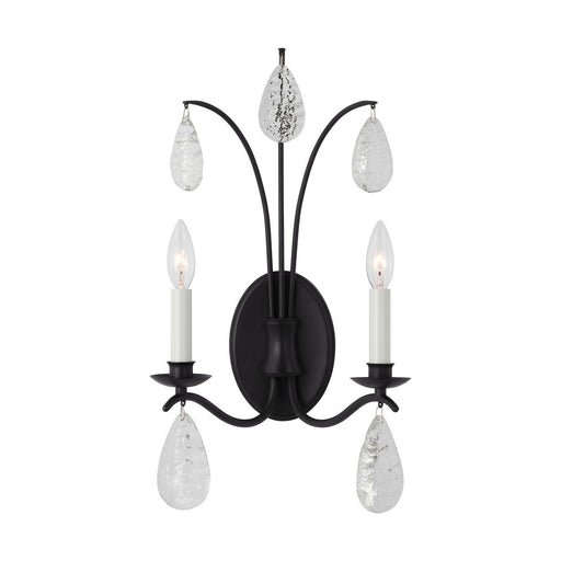 Myhouse Lighting Visual Comfort Studio - CW1292AI - Two Light Wall Sconce - Shannon - Aged Iron
