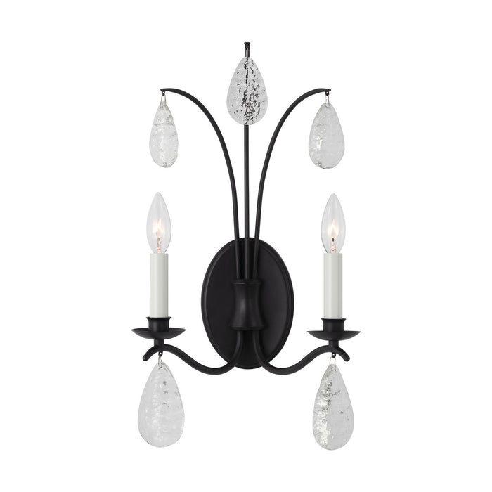 Myhouse Lighting Visual Comfort Studio - CW1292AI - Two Light Wall Sconce - Shannon - Aged Iron