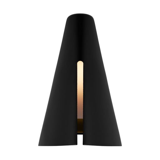 Myhouse Lighting Visual Comfort Studio - KW1141MBKBBS-L1 - LED Wall Sconce - Cambre - Midnight Black and Burnished Brass