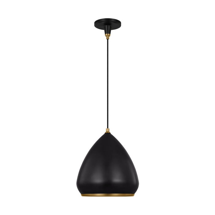 Myhouse Lighting Visual Comfort Studio - TP1121AIBBS - One Light Pendant - Clasica - Aged Iron