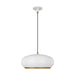 Myhouse Lighting Visual Comfort Studio - TP1131MWTBBS - One Light Pendant - Clasica - Matte White