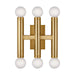 Myhouse Lighting Visual Comfort Studio - TW1146BBS - Six Light Wall Sconce - Beckham Modern - Burnished Brass