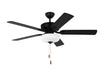 Myhouse Lighting Generation Lighting - 5LD52MBKD - 52"Ceiling Fan - Linden - Midnight Black