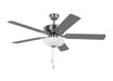 Myhouse Lighting Generation Lighting - 5LDDC52BSD - 52"Ceiling Fan - Linden - Brushed Steel