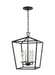 Myhouse Lighting Visual Comfort Studio - 5292604-112 - Four Light Lantern - Dianna - Midnight Black