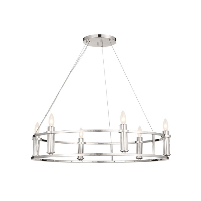 Myhouse Lighting Kichler - 52490PN - Six Light Chandelier - Rosalind - Polished Nickel