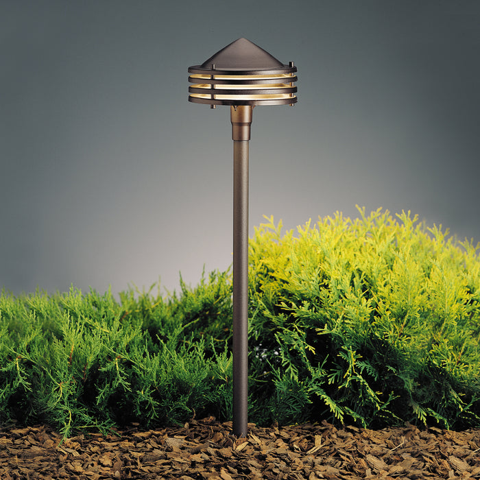 Myhouse Lighting Kichler - 15318AZT - One Light Path & Spread - No Family - Textured Architectural Bronze