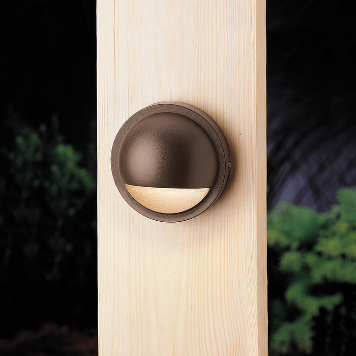 Myhouse Lighting Kichler - 15064AZT - One Light Landscape Deck - Six Groove - Textured Architectural Bronze