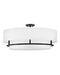 Myhouse Lighting Hinkley - 38895BK - LED Semi-Flush Mount - Graham - Black