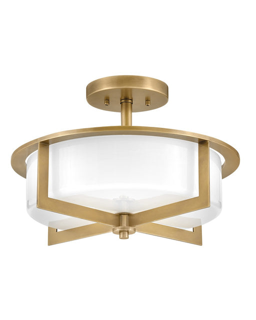 Myhouse Lighting Hinkley - 42033HB - LED Semi-Flush Mount - Baxley - Heritage Brass