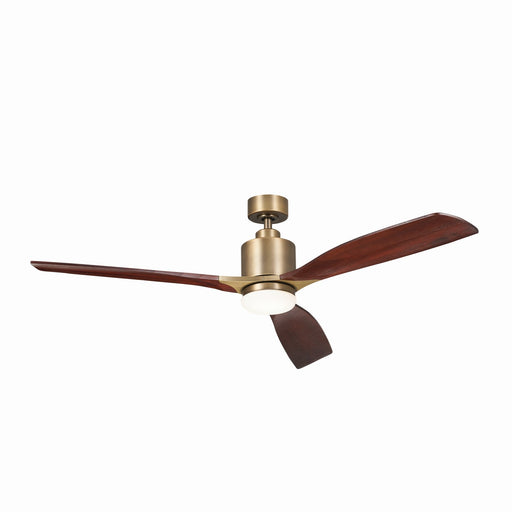 Myhouse Lighting Kichler - 300075NBR - 60"Ceiling Fan - Ridley II - Brushed Natural Brass