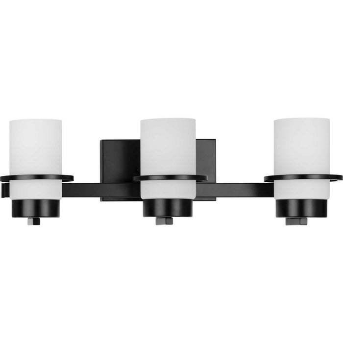 Myhouse Lighting Progress Lighting - P300415-31M - Three Light Vanity - Reiss - Matte Black