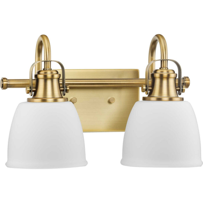 Myhouse Lighting Progress Lighting - P300427-163 - Two Light Vanity - Preston - Vintage Brass