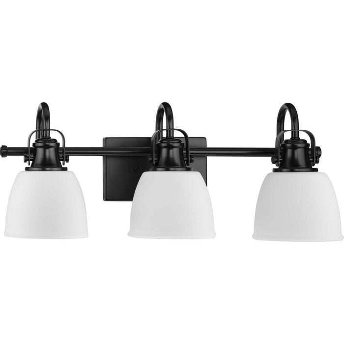 Myhouse Lighting Progress Lighting - P300428-31M - Three Light Vanity - Preston - Matte Black