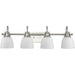 Myhouse Lighting Progress Lighting - P300429-009 - Four Light Vanity - Preston - Brushed Nickel