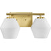 Myhouse Lighting Progress Lighting - P300431-191 - Two Light Vanity - Copeland - Brushed Gold