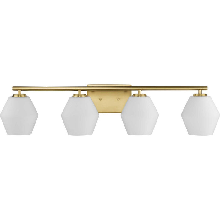 Myhouse Lighting Progress Lighting - P300433-191 - Four Light Vanity - Copeland - Brushed Gold