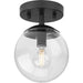 Myhouse Lighting Progress Lighting - P350234-31M - One Light Flush Mount - Atwell - Matte Black