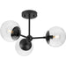 Myhouse Lighting Progress Lighting - P350235-31M - Three Light Flush Mount - Atwell - Matte Black