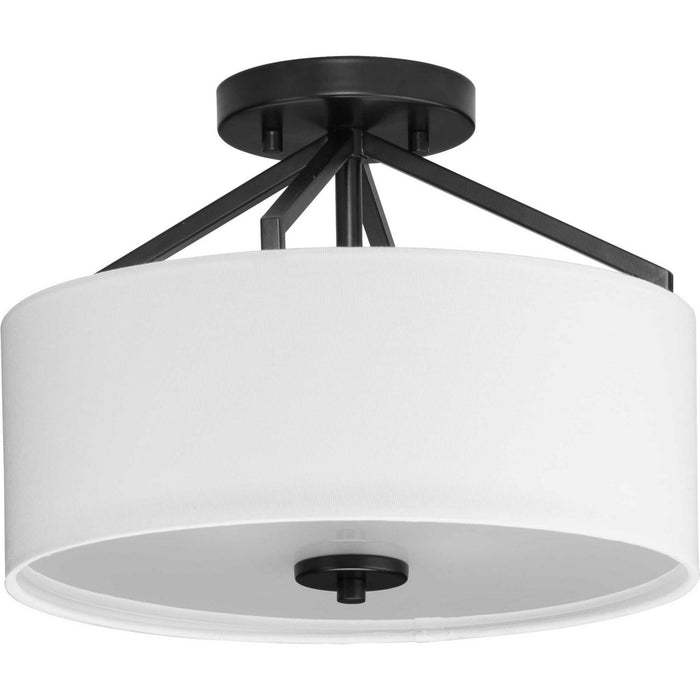 Myhouse Lighting Progress Lighting - P350239-31M - Two Light Semi Flush Mount - Goodwin - Matte Black