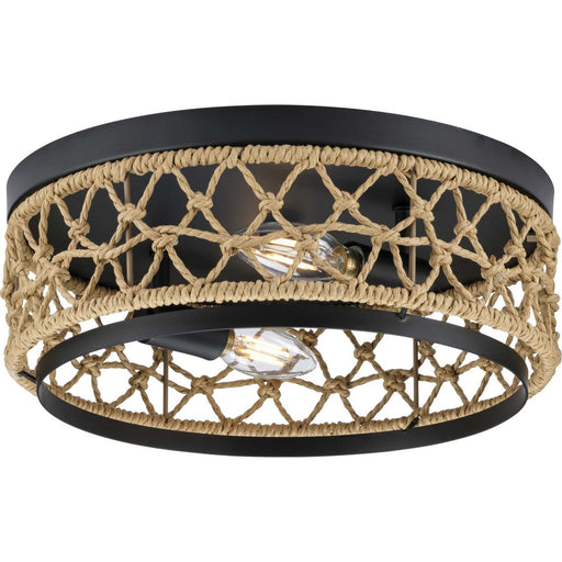 Myhouse Lighting Progress Lighting - P350242-31M - Two Light Flush Mount - Chandra - Matte Black