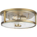 Myhouse Lighting Progress Lighting - P350253-163 - Two Light Flush Mount - Gilliam - Vintage Brass