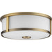 Myhouse Lighting Progress Lighting - P350254-163 - Two Light Flush Mount - Gilliam - Vintage Brass