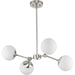 Myhouse Lighting Progress Lighting - P400307-009 - Four Light Chandelier - Haas - Brushed Nickel