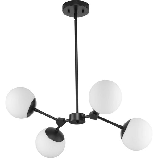 Myhouse Lighting Progress Lighting - P400307-31M - Four Light Chandelier - Haas - Matte Black